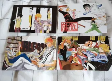 엽서 BLEACH 4매 세트 쿠로사키 이치고 이시다 우류