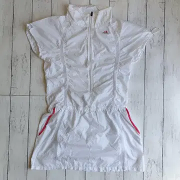 adidas 하프 지퍼 미니 원피스