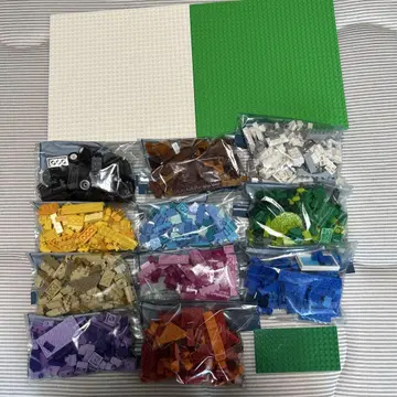 LEGO 부품 세트 다색 2 기판 포함