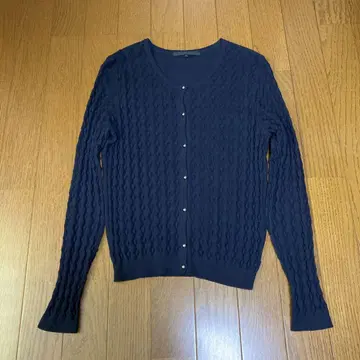 [컨디션 최상] ANAYI 크루넥 가디건 네이비 36