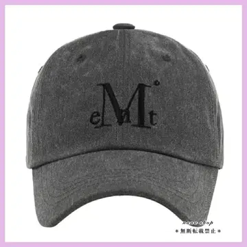 MUCENT 캡 Dyeing Gray Denim 모자 1개