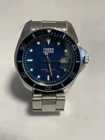 TAKEO KIKUCHI 다이버 시계 WATERRESIST 20ATM