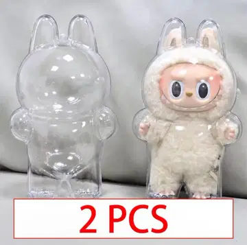 Labubu 선 자세 포즈 보호 아크릴 케이스 17cm (2개)