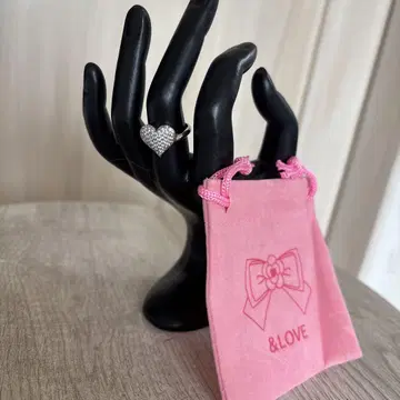 하트 모양 스톤 반지 &LOVE 13호