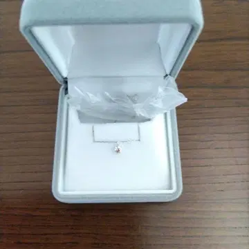 플래티넘 다이아몬드 목걸이 0.10캐럿