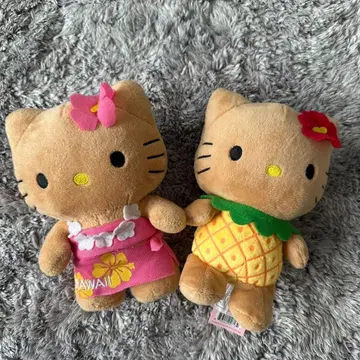 키티 하와이 한정 봉제 인형 파인애플 알로하 태닝 ABC 마트