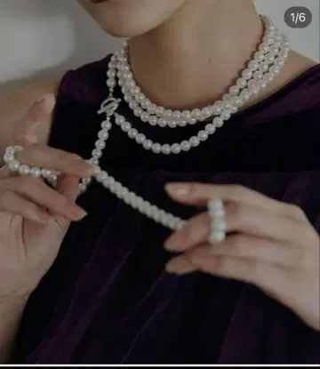 [ AMERI ] UND 2WAY LONG PEARL NECKLACE