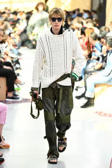 20ss sacai fabric 콤보 pants 명작 사이즈1