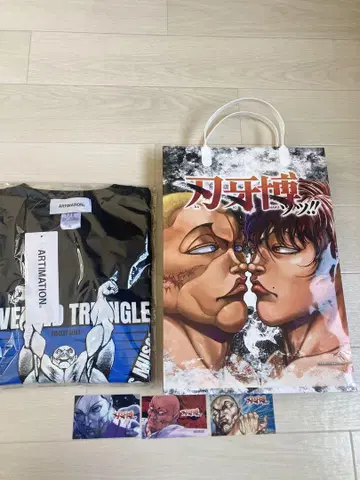 바키 박람회 올리바 한정판 T셔츠 쇼핑백 포함