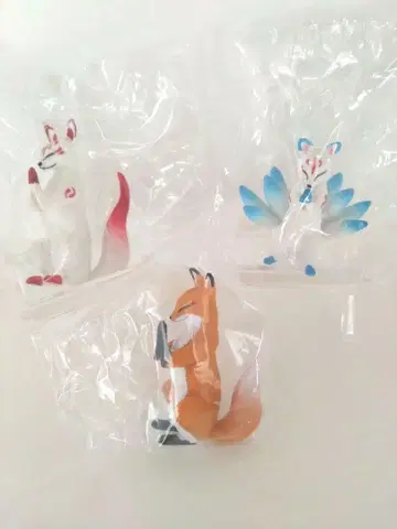 여우 합장 외전 간사이 한정판 가챠 피규어 마스코트 에 3체 세트