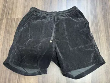 론 헤르만 블랙 코듀로이 숏팬츠 M