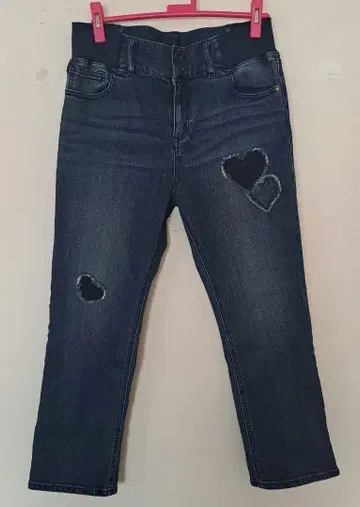 앤드러브 옷장 보이프렌드 하트 데님 3L 사이즈