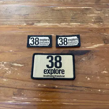 38explore 벨크로 와펜 3매 세트