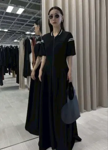 Ameri TRUCK JACKET LIKE FLARE DRESS M