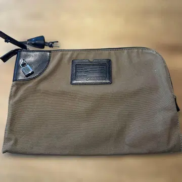 DSQUARED2 클러치백 L 캔버스 x 가죽 자물쇠