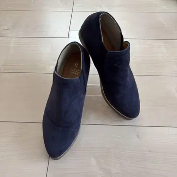 네이비 스웨이드 앵클부츠 23cm