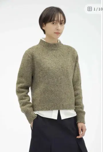 [새상품급] 2024AW 마가렛호웰 도네갈 메리노 모크넥 니트 2