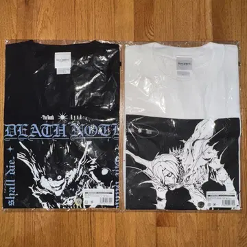 DEATH NOTE 데스노트 티셔츠 류크 & 렘 L 사이즈 세트