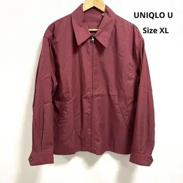 UNIQLO U 새상품급 버건디 블루종 지퍼 자켓 XL