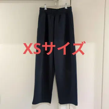 유니클로 c 맨투맨 와이드 팬츠 네이비 XS