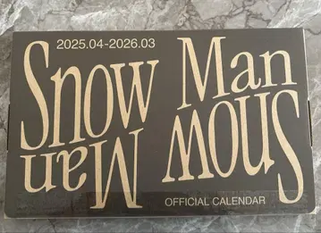 Snow Man Official Calendar 2025-2026