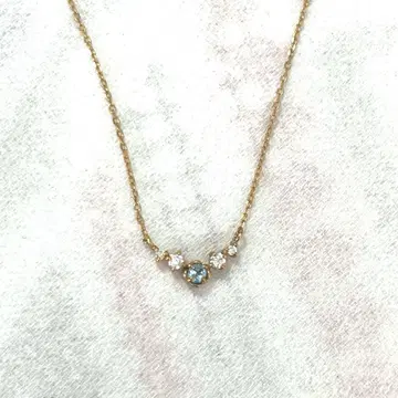 k10YG 다이아몬드 목걸이
