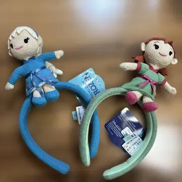 홍콩 디즈니 머리띠 아나 엘사 2세트