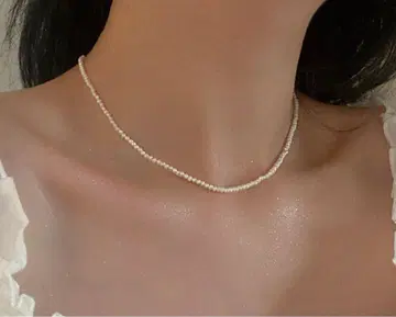 담수 펄 목걸이 2.5mm-3.2mm