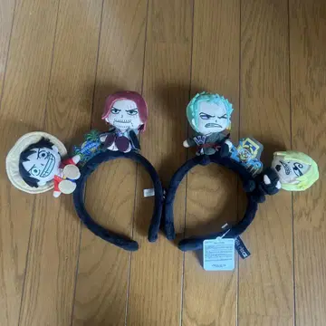 USJ ONE PIECE 봉제 인형 머리띠 2개 세트