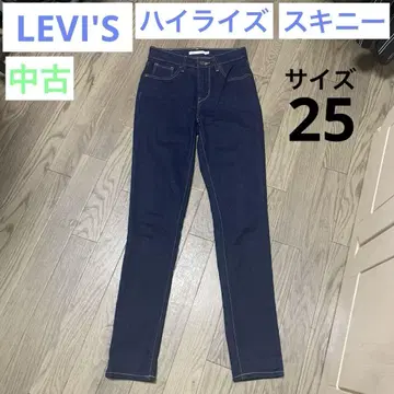 [중고] 데님 하이 라이즈 스키니 LEVI'S 721 리바이스 25