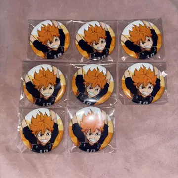 하이큐 마루이 10th 캔뱃지 히나타 8세트