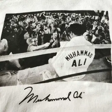 US 구제 의류 티셔츠 Muhammad Ali 모하메드 알리 3XL 흑백