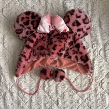 호피 무늬 미니 모자 디즈니 굿즈