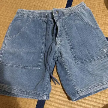 op 코듀로이 숏팬츠 스카이블루