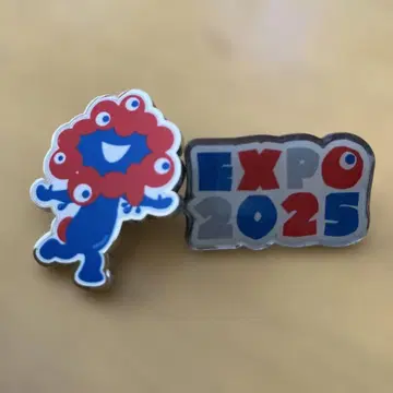 오사카 간사이 만박 Expo 2025 핀 배지 2개 세트