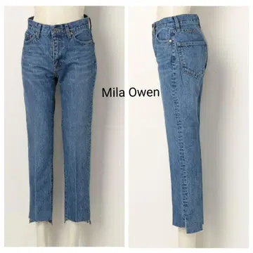 Mila Owen 미라 오웬 밑단 컷오프 스트레이트 데님 1