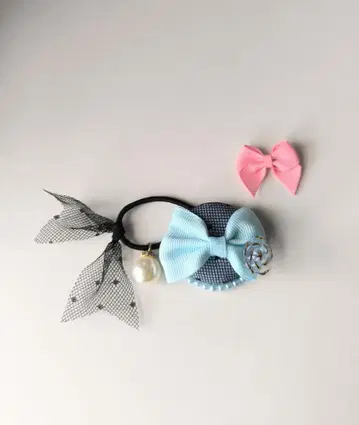 럭키 컬러 & 최애 컬러 머리끈 라이트 블루