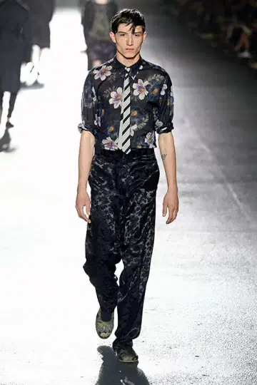 DRIES VAN NOTEN 14SS 플라워 프린트 셔츠 플로럴
