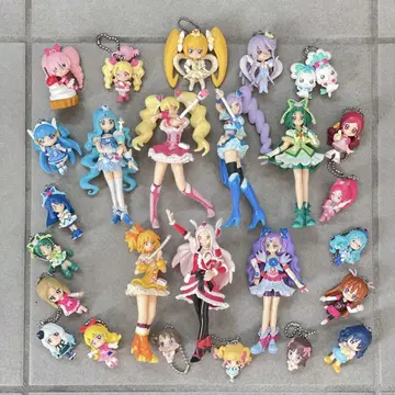 프리큐어 큐티 피규어 키링 굿즈 묶음 판매