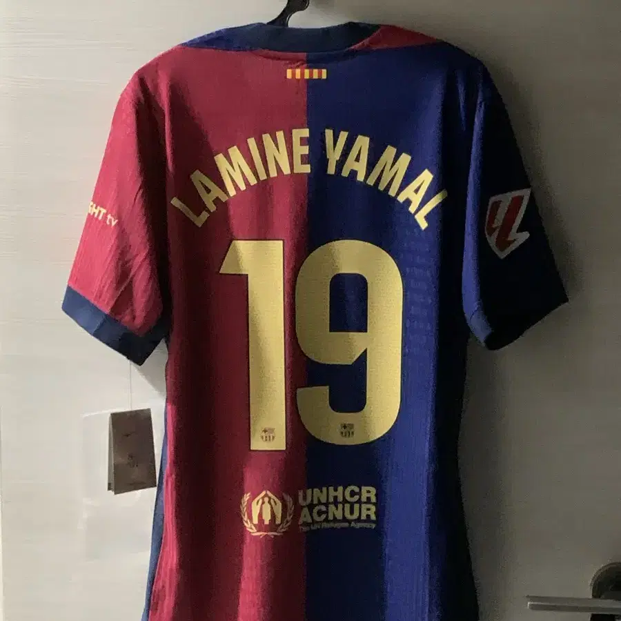 24-25 Barcelona Authentic Lamine Yamal Travis Scott Jersey