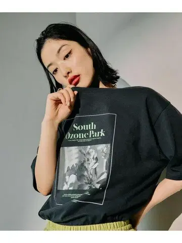 LEPSIM 흑백 로고 컬러 티