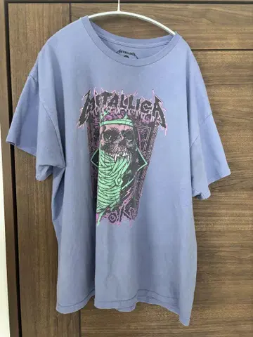 메탈리카 METALLICA 밴드 T 2XL 등나무색