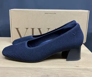 vivaia 스퀘어토 펌프스 네이비 38 네이비 24.0cm
