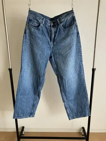 유니클로 와이드 스트레이트 청바지 33인치 (허리 84cm)