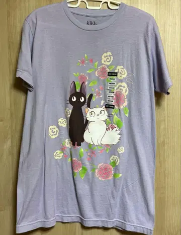 지브리 마녀 배달부 키키 지지와 릴리 T셔츠 M 사이즈