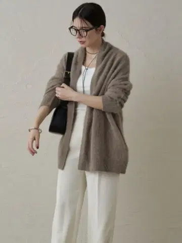 Loungedress FUR 캐시미어 가운 모카