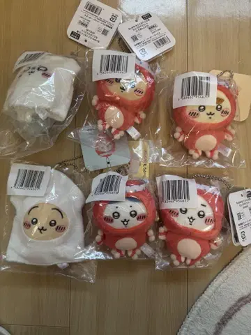 치이카와 (먼작귀) 타코이카 복권 D상 타코이카 마스코트 6종 컴프 세트