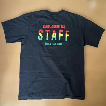 빈티지 90년대 레게 선스플래쉬 월드 투어 티셔츠