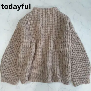 새상품급 투데이풀 todayful 풀오버 로우게이지 니트 프리