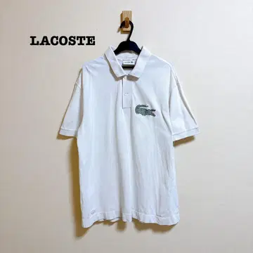 LACOSTE 메이드 인 프랑스 오가닉 코튼 피케 셔츠 자수